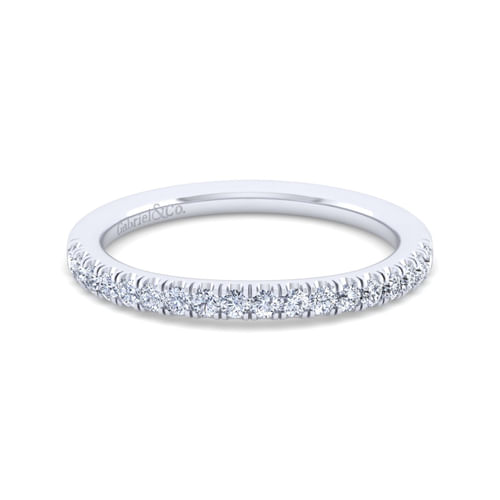 14K White Gold Matching Wedding Band
