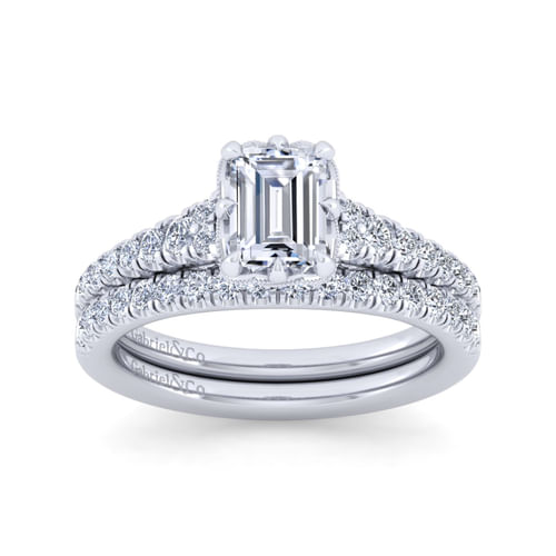 14K White Gold Matching Wedding Band