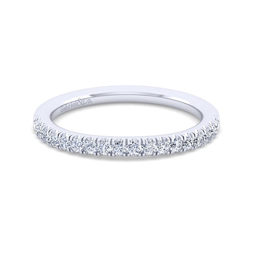 14K White Gold Matching Wedding Band