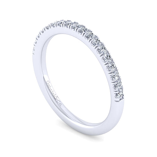 14K White Gold Matching Wedding Band