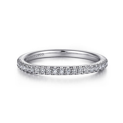 14K White Gold Matching Wedding Band