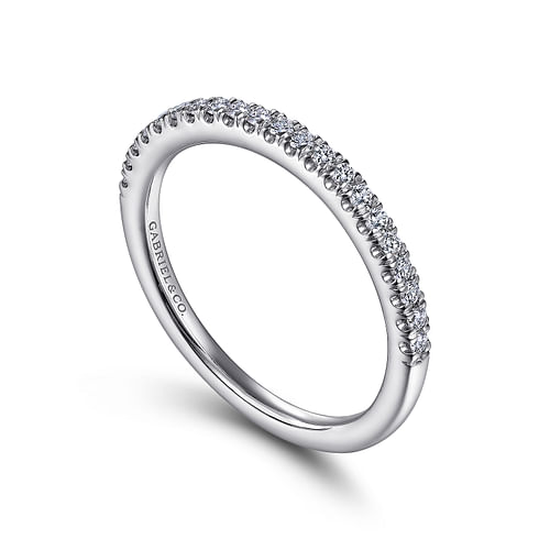 14K White Gold Matching Wedding Band