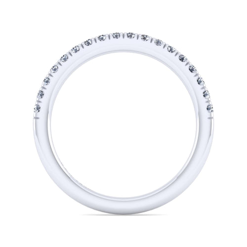14K White Gold Matching Wedding Band