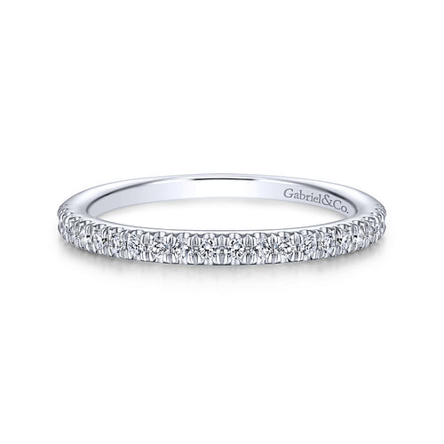 14K White Gold Matching Wedding Band