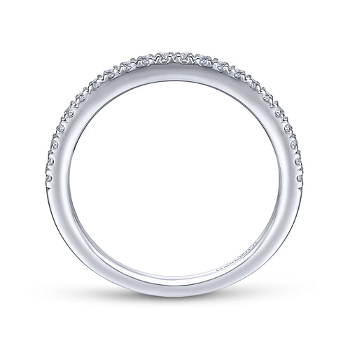 14K White Gold Matching Wedding Band