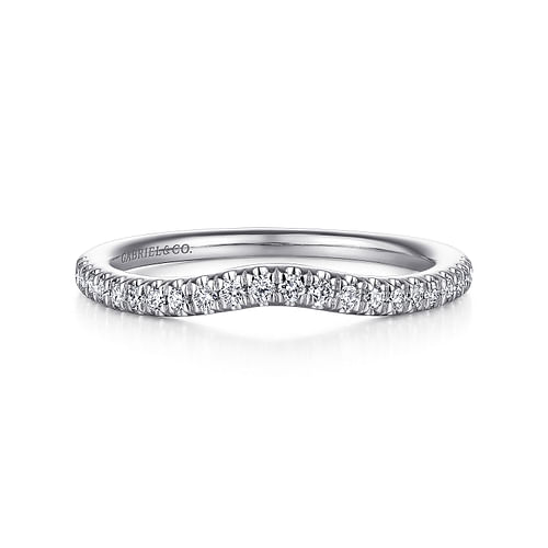 14K White Gold Matching Wedding Band