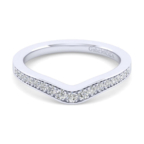14K White Gold Matching Wedding Band