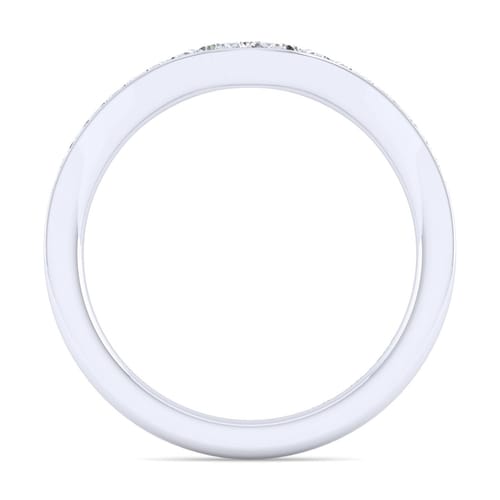 14K White Gold Matching Wedding Band