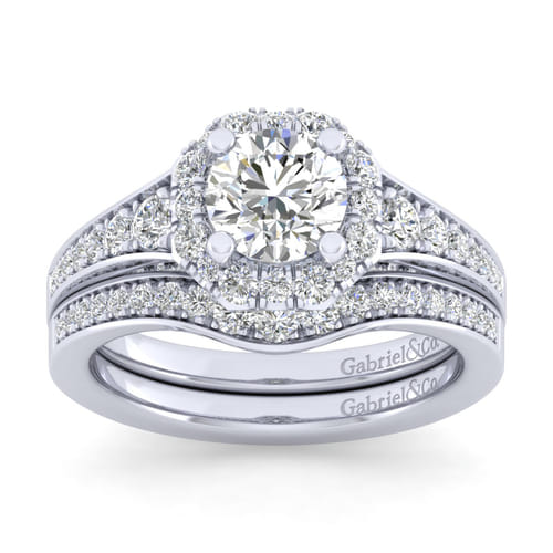 14K White Gold Matching Wedding Band