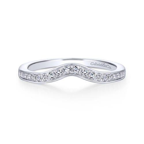 14K White Gold Matching Wedding Band