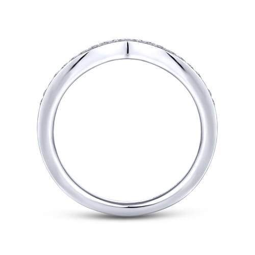 14K White Gold Matching Wedding Band