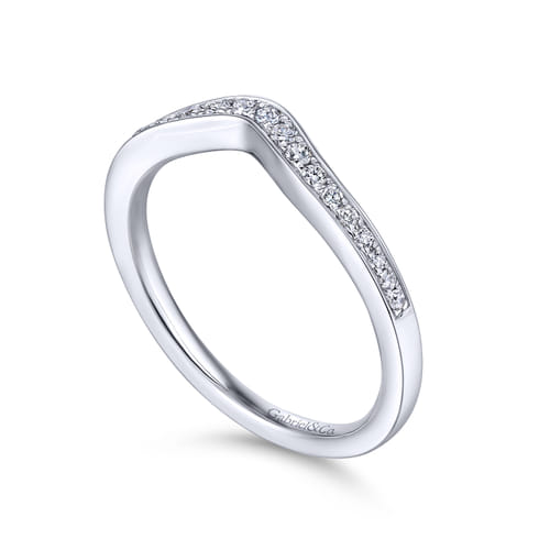 14K White Gold Matching Wedding Band