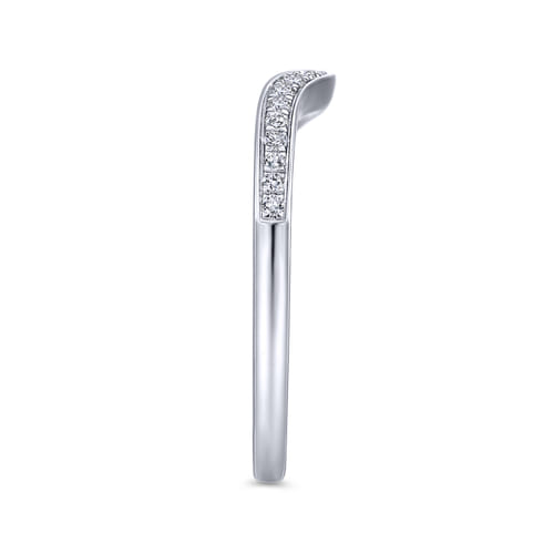 14K White Gold Matching Wedding Band