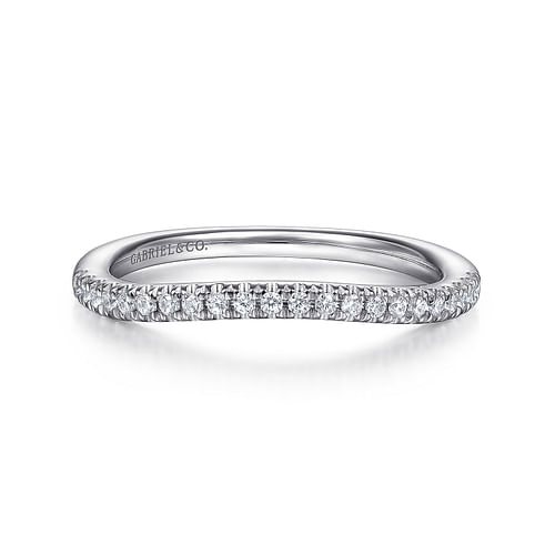 14K White Gold Matching Wedding Band