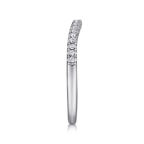 14K White Gold Matching Wedding Band