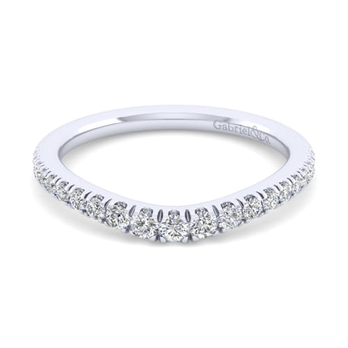 14K White Gold Matching Wedding Band