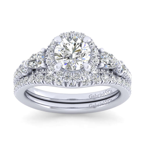 14K White Gold Matching Wedding Band