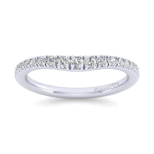 14K White Gold Matching Wedding Band