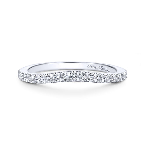 14K White Gold Matching Wedding Band