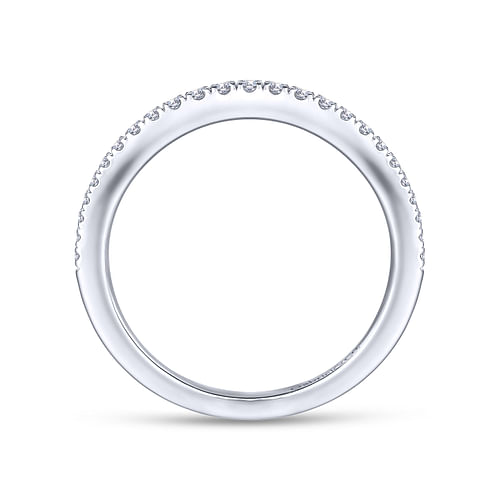 14K White Gold Matching Wedding Band