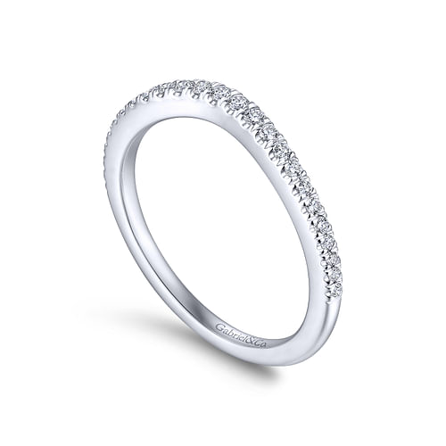 14K White Gold Matching Wedding Band