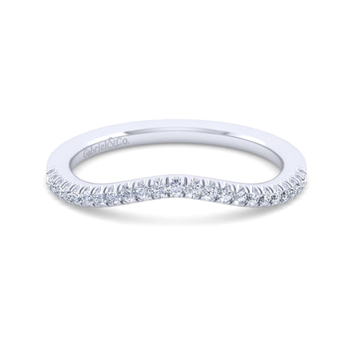 14K White Gold Matching Wedding Band