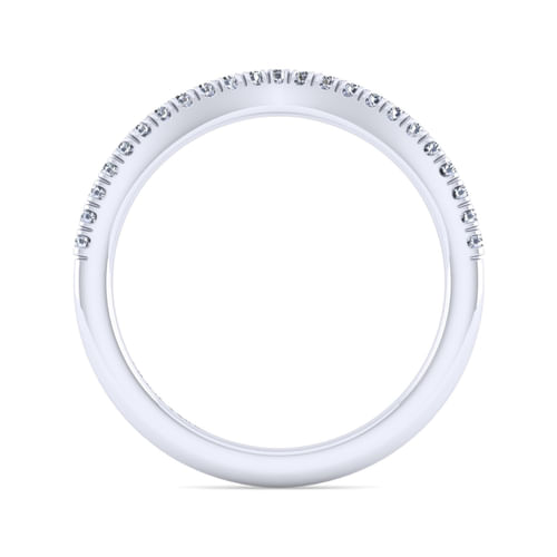 14K White Gold Matching Wedding Band