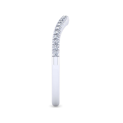 14K White Gold Matching Wedding Band
