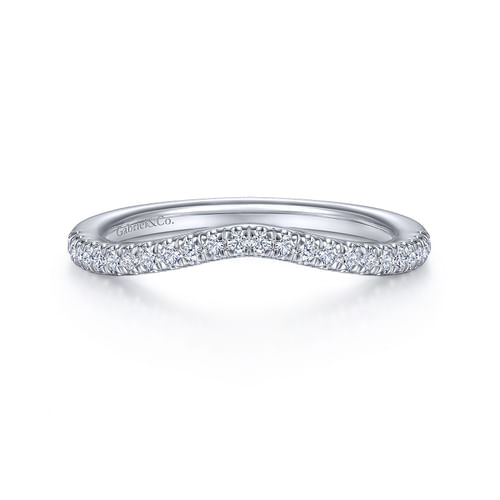 14K White Gold Matching Wedding Band