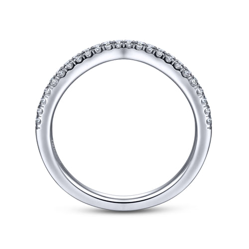 14K White Gold Matching Wedding Band