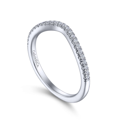 14K White Gold Matching Wedding Band