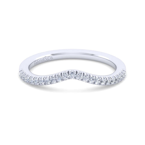 14K White Gold Matching Wedding Band