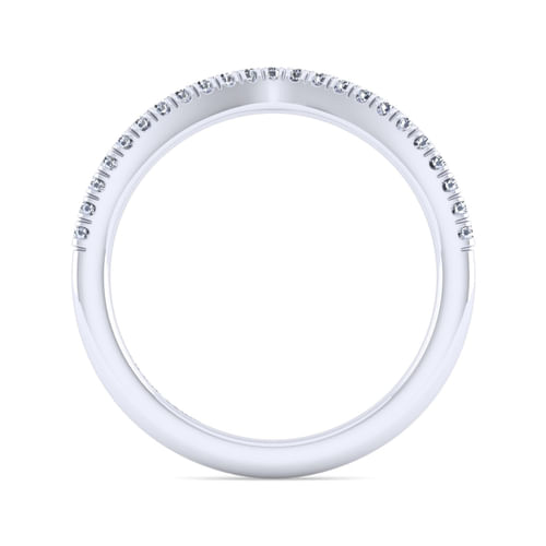 14K White Gold Matching Wedding Band