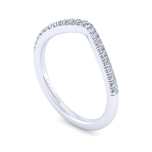 14K White Gold Matching Wedding Band