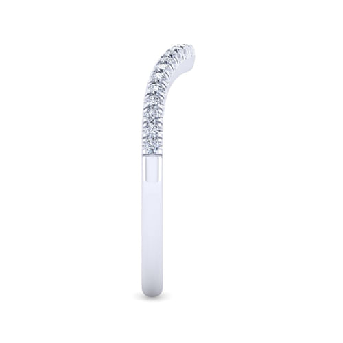 14K White Gold Matching Wedding Band