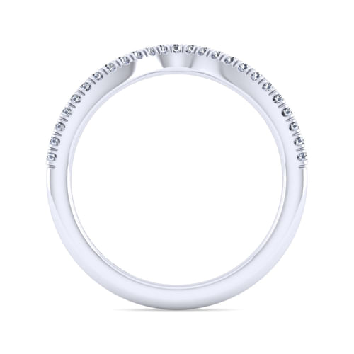 14K White Gold Matching Wedding Band