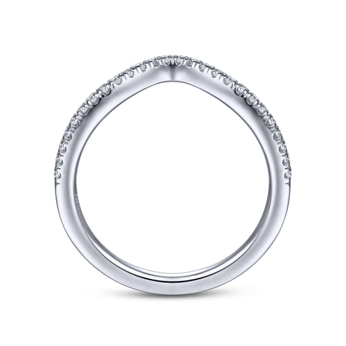 14K White Gold Matching Wedding Band