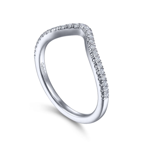14K White Gold Matching Wedding Band