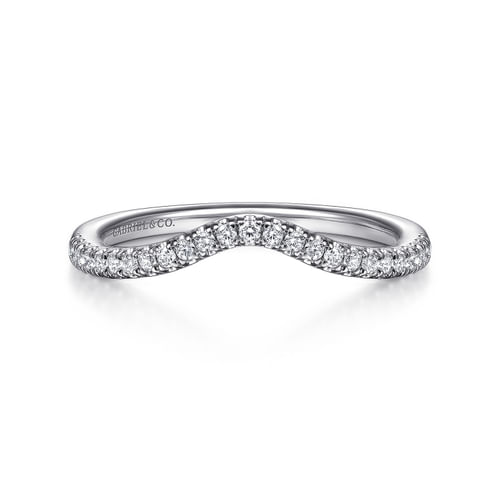 14K White Gold Matching Wedding Band