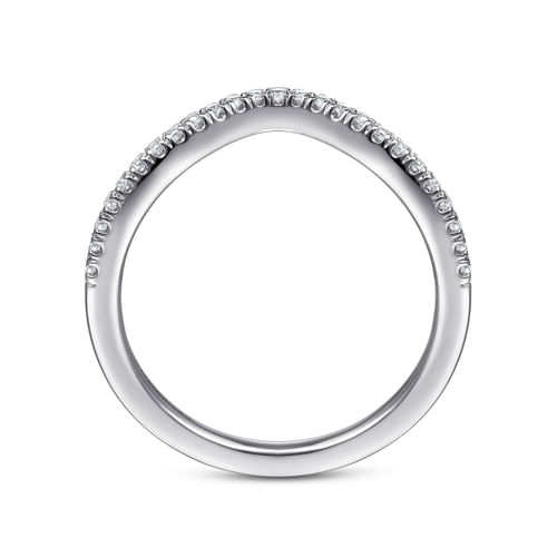 14K White Gold Matching Wedding Band