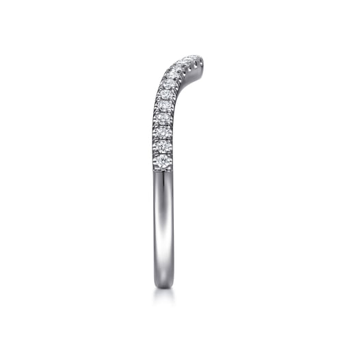 14K White Gold Matching Wedding Band