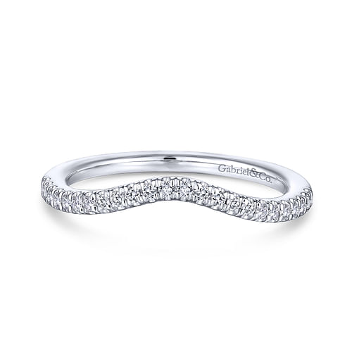 14K White Gold Matching Wedding Band