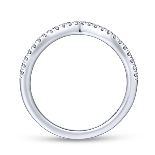 14K White Gold Matching Wedding Band