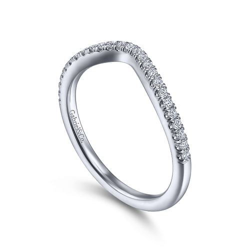 14K White Gold Matching Wedding Band