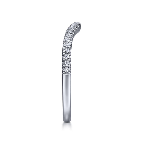 14K White Gold Matching Wedding Band
