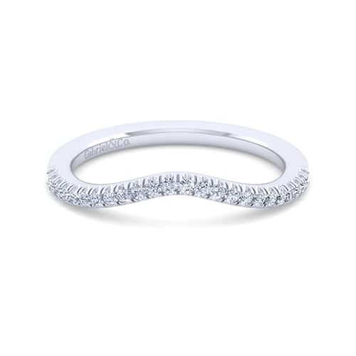 14K White Gold Matching Wedding Band