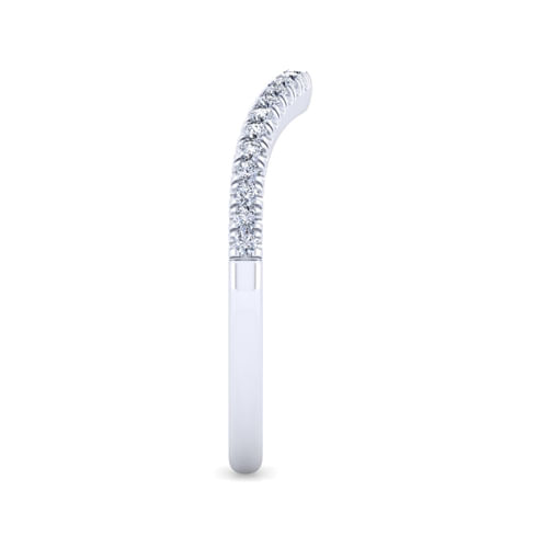 14K White Gold Matching Wedding Band