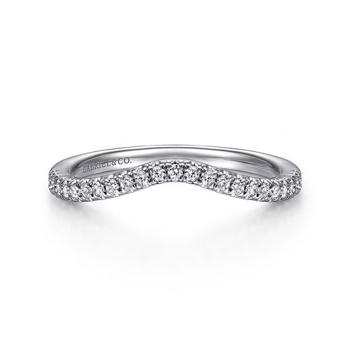 14K White Gold Matching Wedding Band