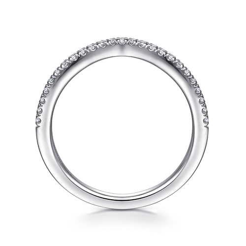 14K White Gold Matching Wedding Band