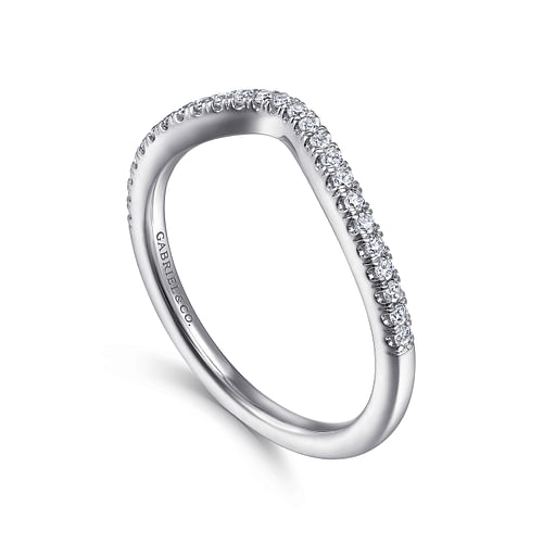 14K White Gold Matching Wedding Band